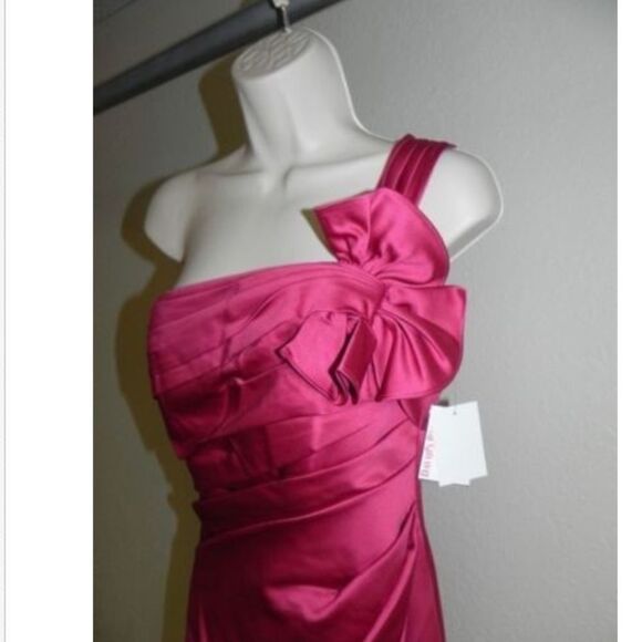 Davids Bridal Dress Size 2 Watermelon Pink NWT - Picture 2 of 4